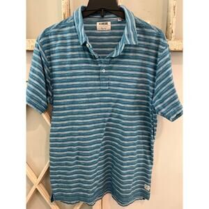Linksoul size large striped golf polo shirt